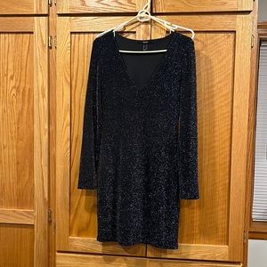 Forget 21 sparkly long sleeve mini dress